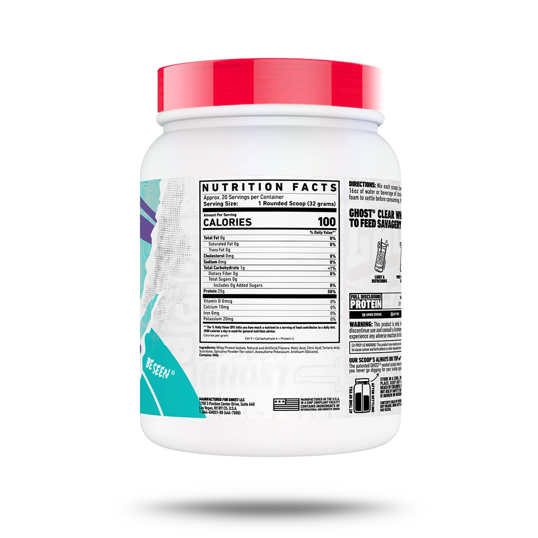 GHOST® CLEAR WHEY | BLUE RASPBERRY - Image 2