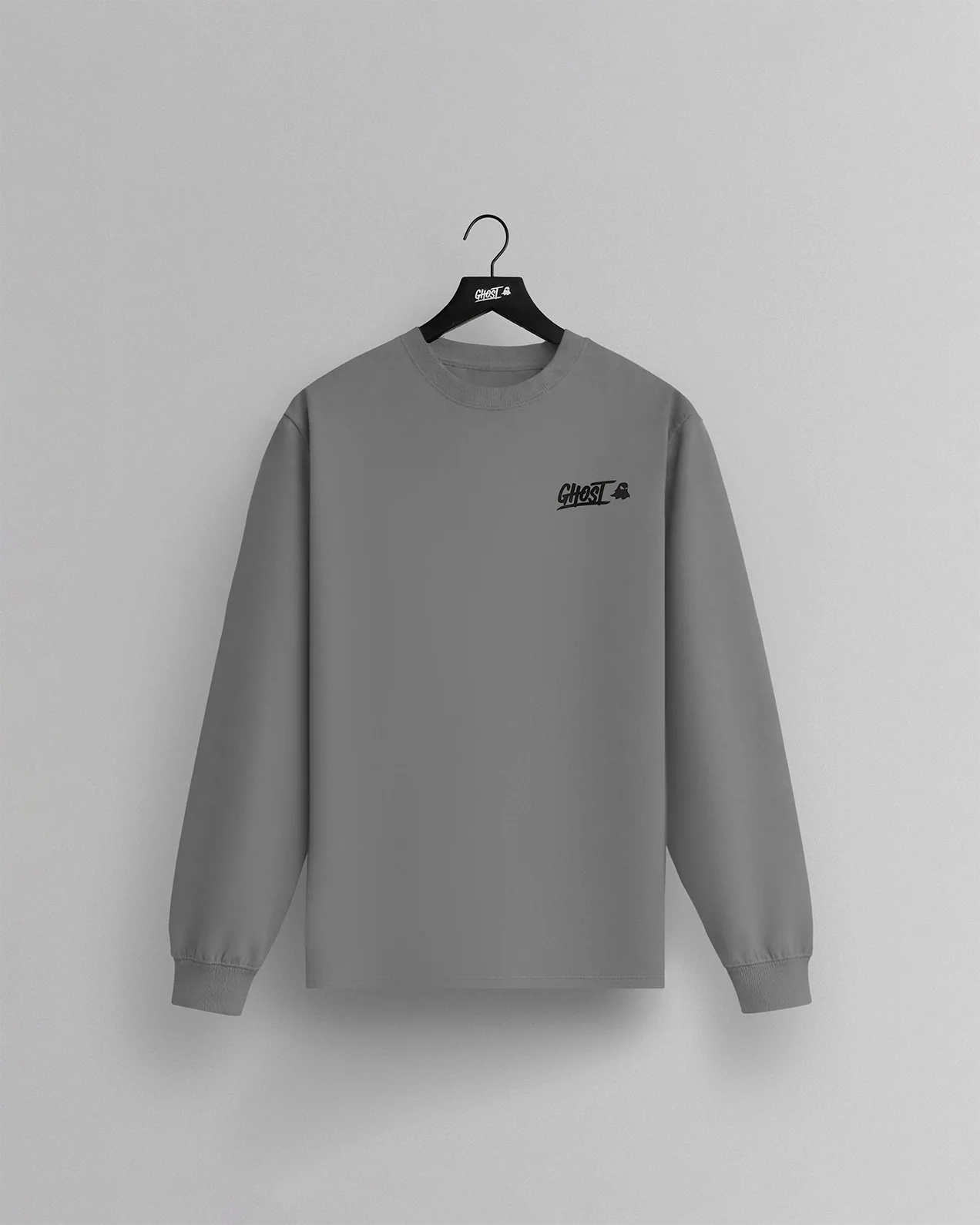 GHOST® CORE LOGO LONG SLEEVE | GREY