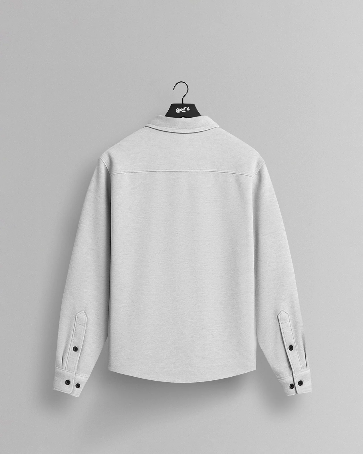 GHOST® CORE LONG SLEEVE BUTTON DOWN | HEATHER GREY - Image 2