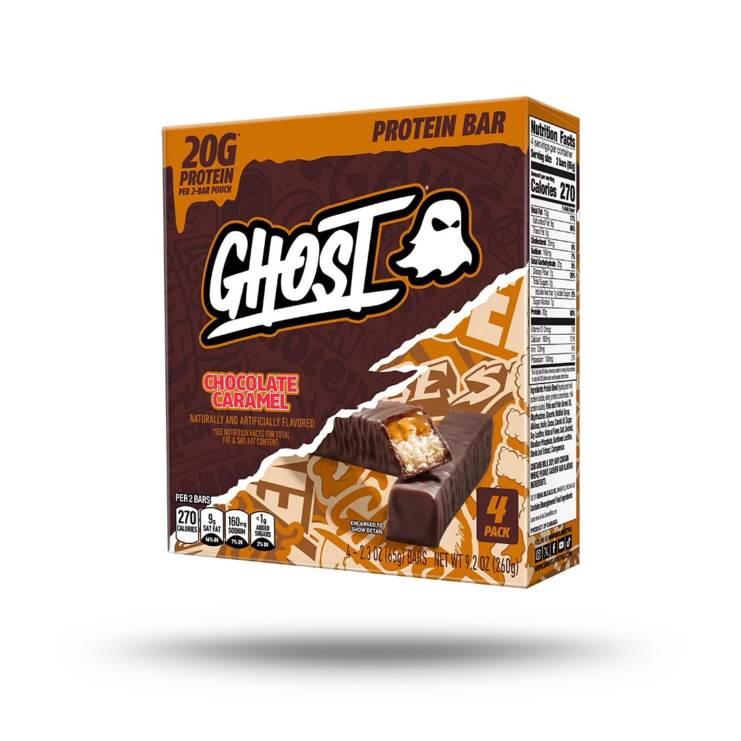 GHOST® PROTEIN BARS | CHOCOLATE CARAMEL 4 PACK - Image 2