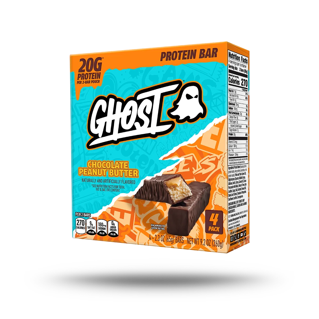 GHOST® PROTEIN BARS | CHOCOLATE PEANUT BUTTER 4 PACK - Image 2